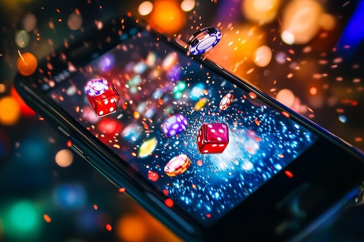 Antarmuka aplikasi mobile paris123 menampilkan menu pasar olahraga, live dealer, dan slot games